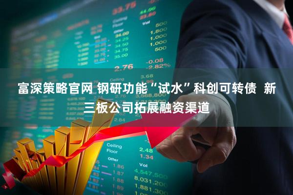 富深策略官网 钢研功能“试水”科创可转债  新三板公司拓展融资渠道