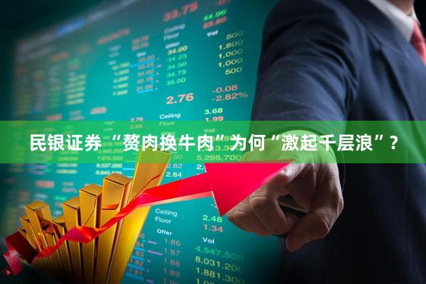 民银证券 “赘肉换牛肉”为何“激起千层浪”？