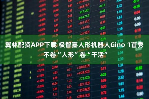 翼林配资APP下载 极智嘉人形机器人Gino 1首秀 不卷“人形”卷“干活”